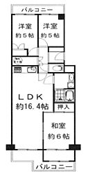 エバーグリーン南港ポートタウン12号館 3LDKの間取図画像