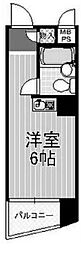 ヴェルドール夕凪 ワンルームの間取図画像