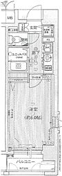 プレサンス本町リアルシティ 1Kの間取図画像