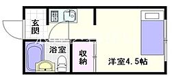 ワンルームマンションぐっど ワンルームの間取図画像