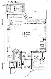 ライオンズマンション南方 ワンルームの間取図画像