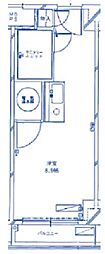 オリエント新大阪アーバンライフ ワンルームの間取図画像