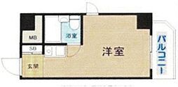 ライオンズマンション日本橋 ワンルームの間取図画像