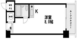 本町アーバンライフ ワンルームの間取図画像