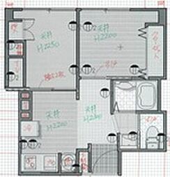 プラザ新大阪 2LDKの間取図画像