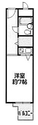 朝日プラザ心斎橋 ワンルームの間取図画像