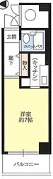フルーレ第2新大阪 ワンルームの間取図画像