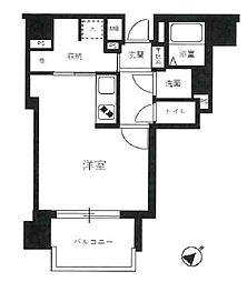 ベルデフラッツ淡路駅前 ワンルームの間取図画像