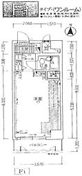 ライオンズマンション難波南第2 ワンルームの間取図画像