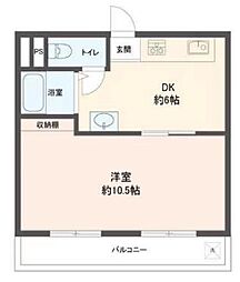 間取図画像 1DK