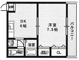 間取図画像 1DK