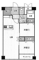 間取図画像 2LDK