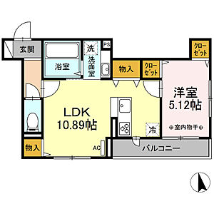 間取り：☆1LDK間取り図☆