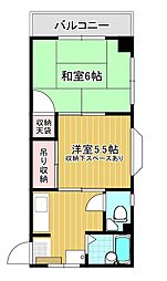サンビーム 2Kの間取図画像