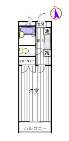 アンプルールブワREFLET 201｜東京都三鷹市大沢1丁目(賃貸アパート1K・2階・22.35㎡)の写真 その3