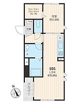 DWELL 結 101 ｜ 東京都杉並区久我山3丁目（賃貸アパート1LDK・1階・34.70㎡） その2