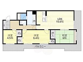 エルシティ草津参番館  ｜ 滋賀県草津市草津町（賃貸マンション3LDK・5階・79.94㎡） その2