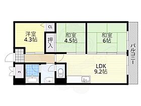 サンライフ瀬田  ｜ 滋賀県大津市大萱１丁目（賃貸マンション3LDK・3階・54.45㎡） その2