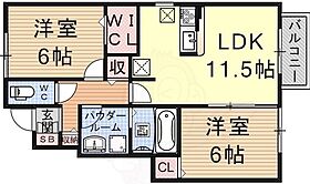 カーサクレール  ｜ 滋賀県大津市富士見台（賃貸アパート2LDK・1階・56.90㎡） その2