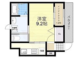 パーチェ 2024 1階ワンルームの間取り