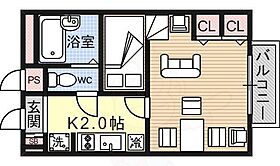 レオパレス21瀬田川  ｜ 滋賀県大津市神領２丁目（賃貸アパート1K・2階・19.87㎡） その2