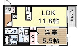 ハートフル下戸山  ｜ 滋賀県栗東市下戸山（賃貸マンション1LDK・2階・41.82㎡） その2