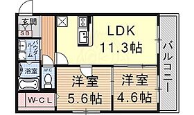 Heartful Mizuho  ｜ 滋賀県栗東市目川（賃貸マンション2LDK・3階・50.40㎡） その2