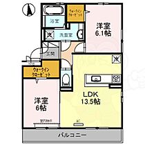 ベルサイユ2  ｜ 滋賀県大津市瀬田２丁目（賃貸アパート2LDK・3階・60.88㎡） その2