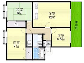 ヴィレッジ花水木C棟  ｜ 滋賀県草津市笠山１丁目（賃貸アパート3LDK・1階・57.10㎡） その2