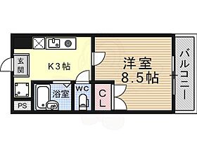 カーサソラッツオ弐番館  ｜ 滋賀県草津市矢橋町（賃貸マンション1K・2階・24.30㎡） その2