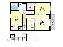 間取図画像 2LDK
