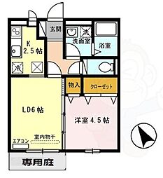 グレースランド・アイ 1LDKの間取図画像