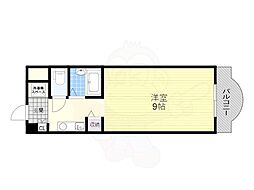 ルネス・アン 1Kの間取図画像