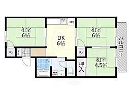 サード・オー・エム 3DKの間取図画像