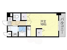 ウォーターマーク ワンルームの間取図画像