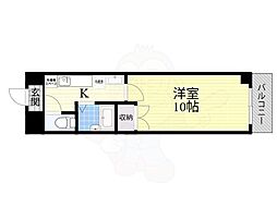 アートプラザ南笠 1Kの間取図画像