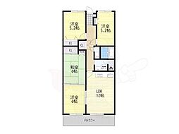 プレマジュール堅田 4LDKの間取図画像