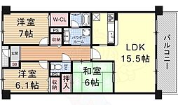 グレーシィ石山 3LDKの間取図画像