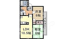 アークヒルズ 2LDKの間取図画像