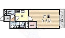 ラディエマルタ 1Kの間取図画像