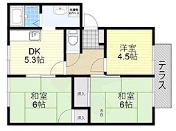 ハイムタムラ 3DKの間取図画像