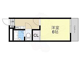 レオパレススワンコート2 1Kの間取図画像