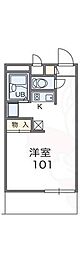 レオパレスシュピール 1Kの間取図画像