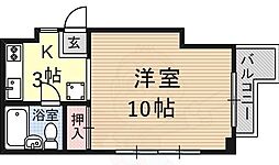 小堀マンション 1Kの間取図画像