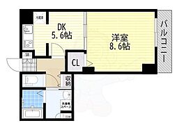 KDXレジデンス南草津 1DKの間取図画像