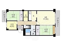 グランドメゾン守山4号棟 3LDKの間取図画像