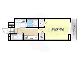 アロッジオ瀬田 1Kの間取図画像