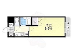 プラティアセタ 1Kの間取図画像