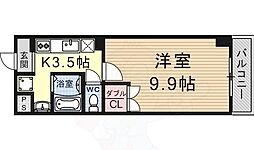 アートプラザ・ユー 1Kの間取図画像