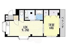 メゾンド都 1LDKの間取図画像
